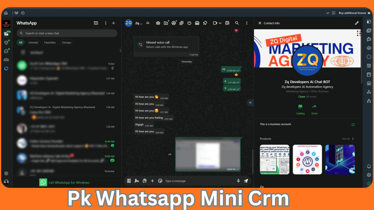 WhatsApp CRM Preview